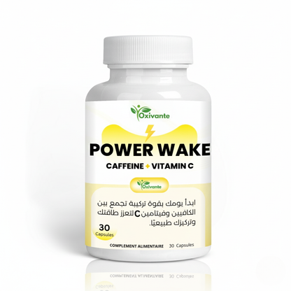 Power Wake – كافيين + فيتامين C | طاقة وتركيز طبيعي لبدء يومك بقوة